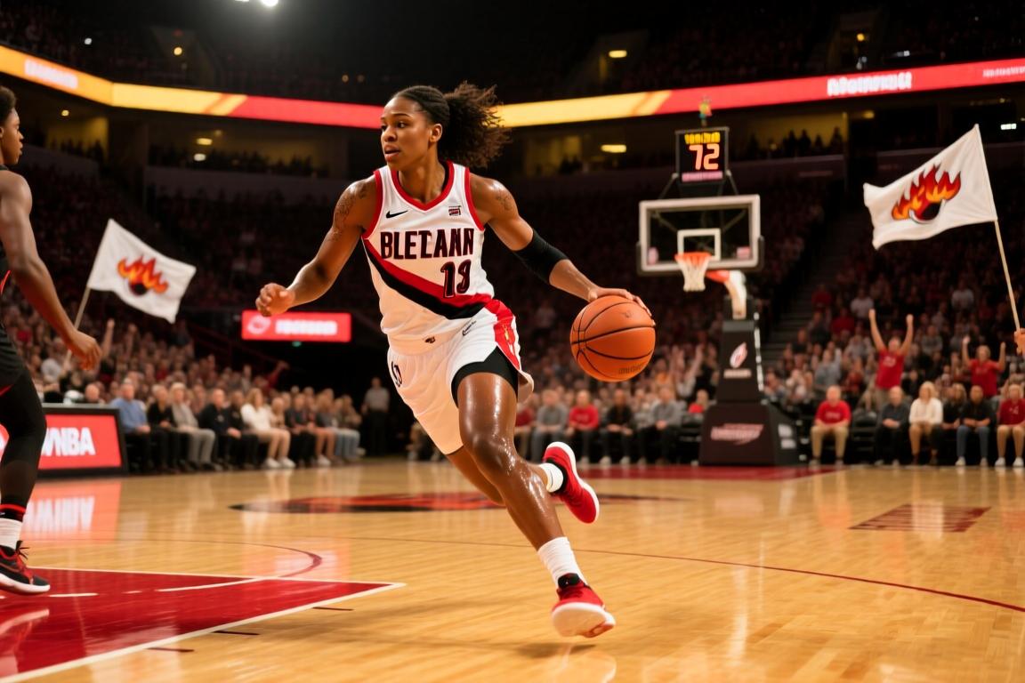 06月08日WNBA常规赛波特兰火焰72-89洛杉矶火花全场集锦