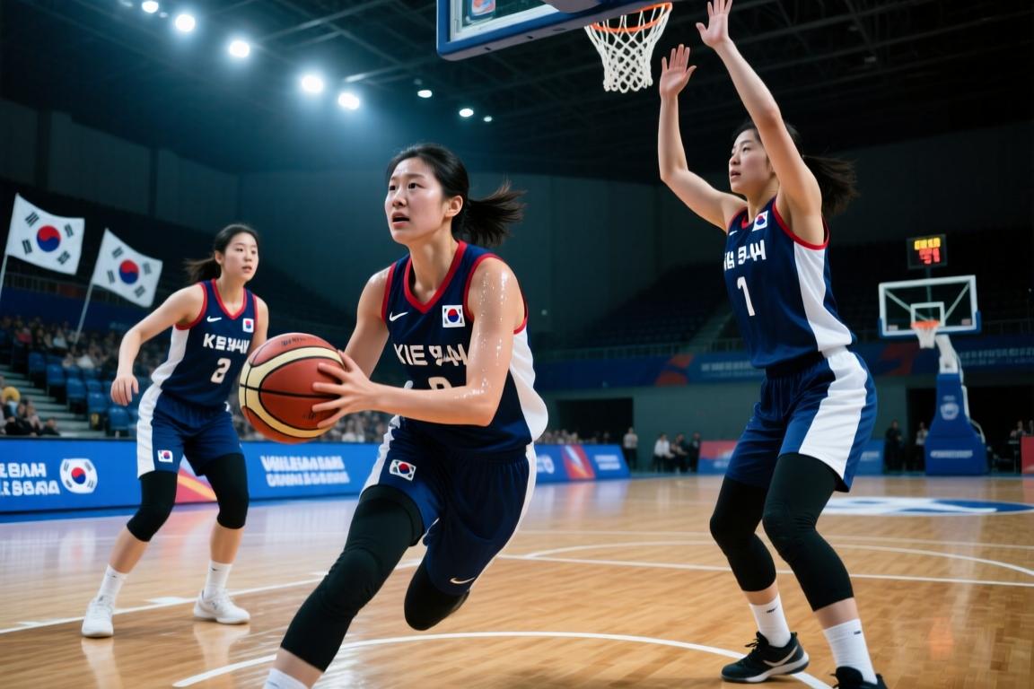女篮世界杯预选赛小组赛维勒班赛区韩国女篮82-52哥伦比亚女篮全场集锦