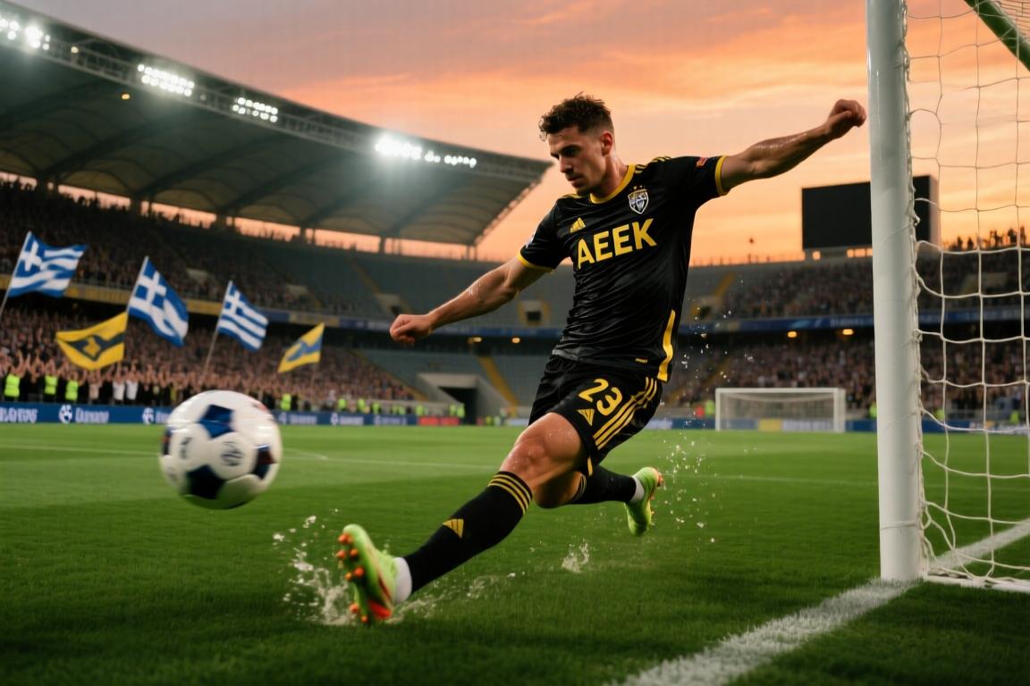 欧冠附加赛-约维奇破门瓦尔加双响雅典AEK4-0索菲亚利夫斯基晋级