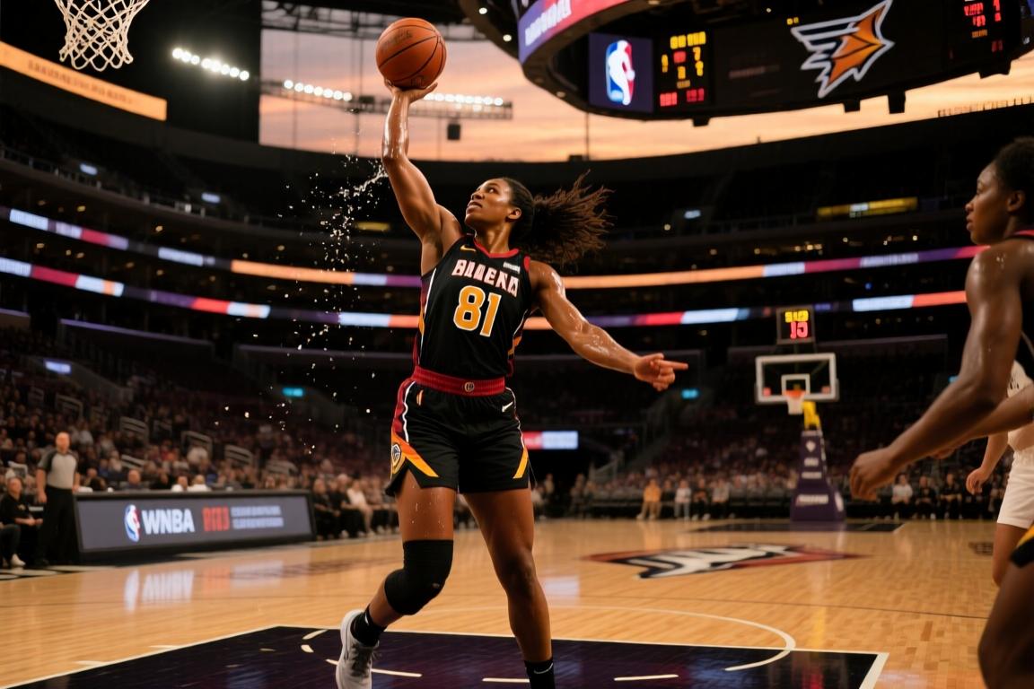 08月14日WNBA常规赛洛杉矶火花81-85纽约自由人集锦
