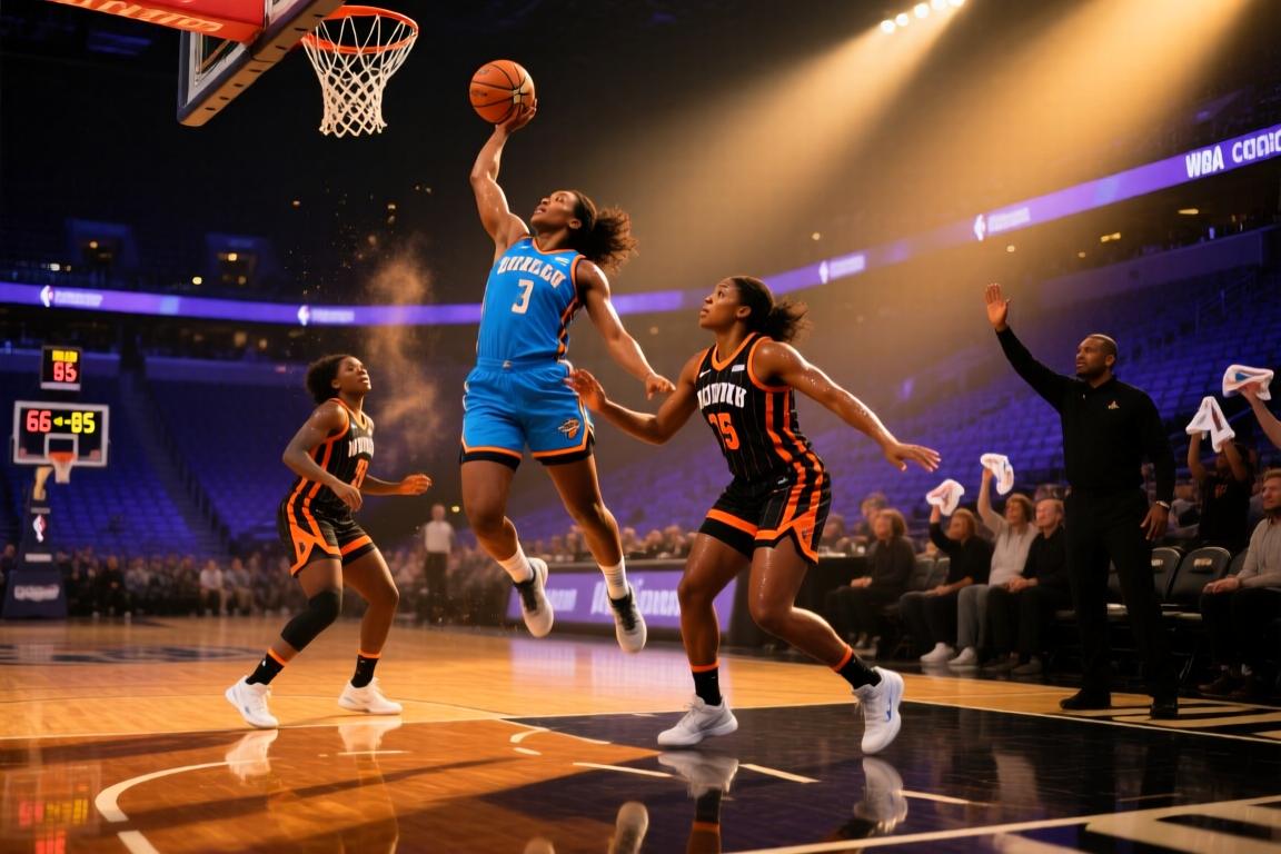 WNBA常规赛芝加哥天空66-85纽约自由人全场集锦