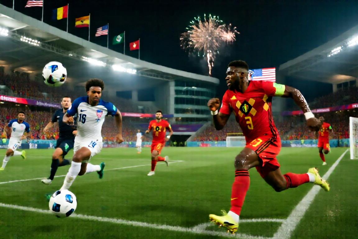 07月07日世界杯1/8决赛美国vs比利时全场录像