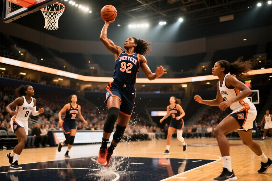 08月12日WNBA常规赛纽约自由人92-106印第安纳狂热全场集锦