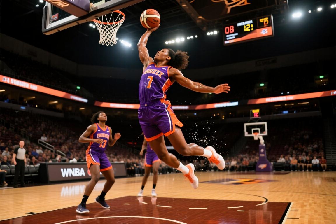 08月12日WNBA常规赛菲尼克斯水星94-87洛杉矶火花集锦