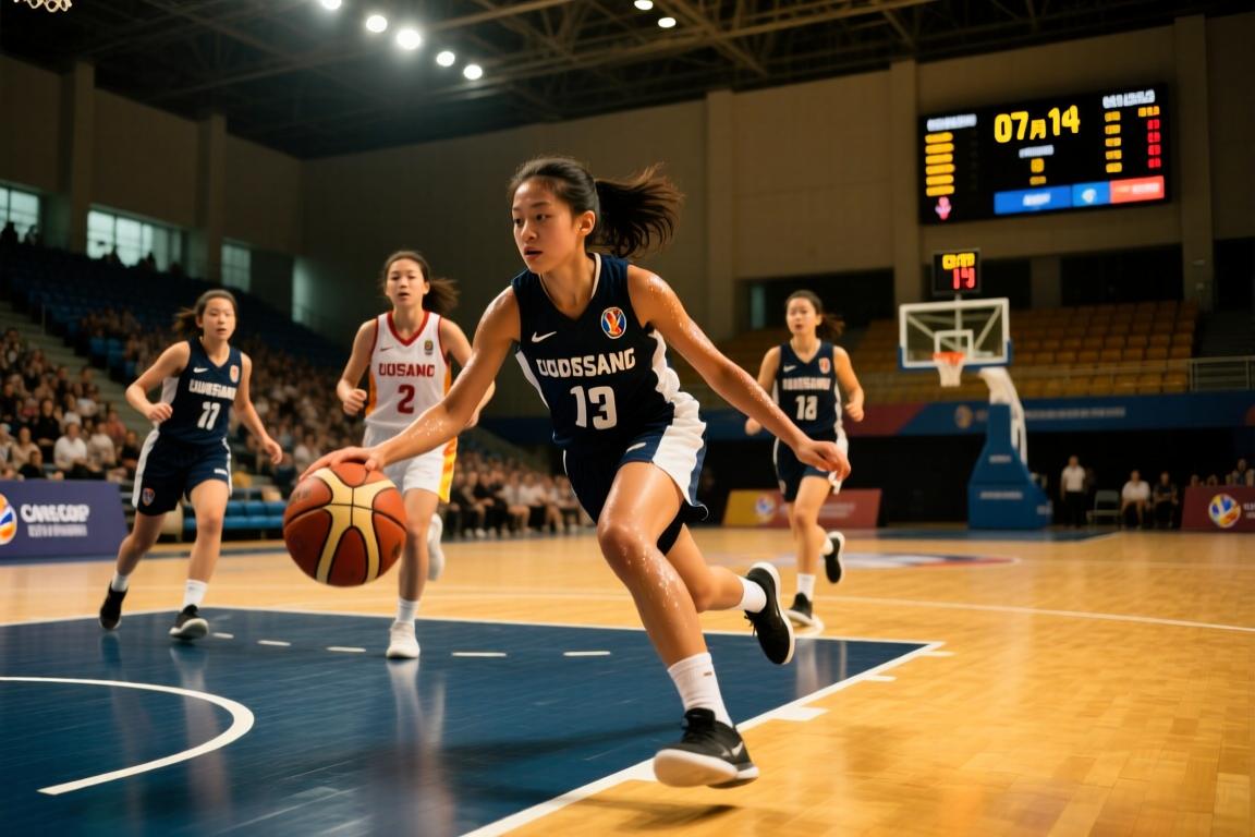 07月14日U17女篮世界杯小组赛B组中国U17女篮-西班牙U17女篮全场录像