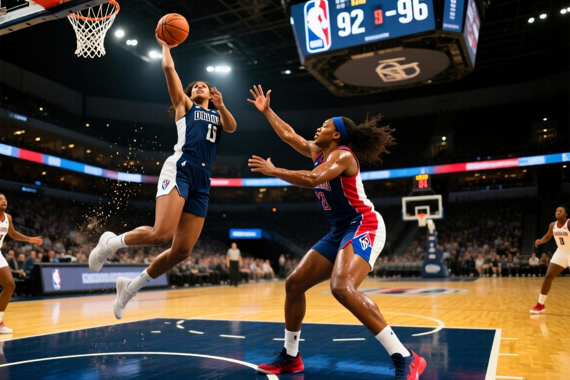 WNBA常规赛达拉斯飞翼92-96华盛顿神秘人全场集锦