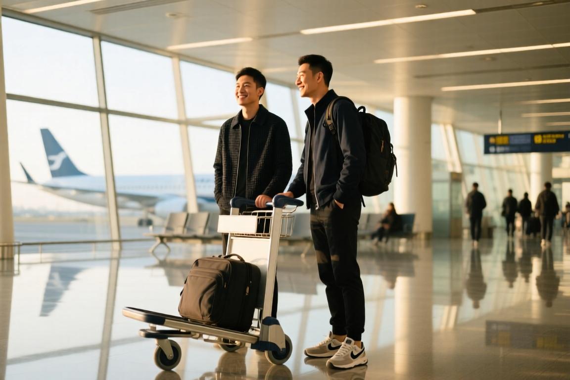 杨鸣晒与赵继伟的合照：机场偶遇中国男篮队长 小伙边线球发不错