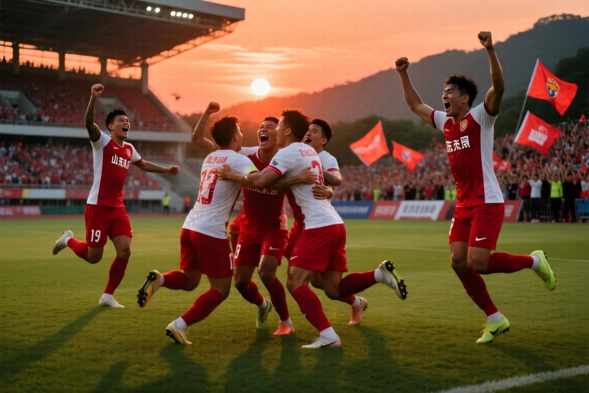 山东泰山在中超面对深圳新鹏城豪取5连胜 为泰山队史第3长纪录