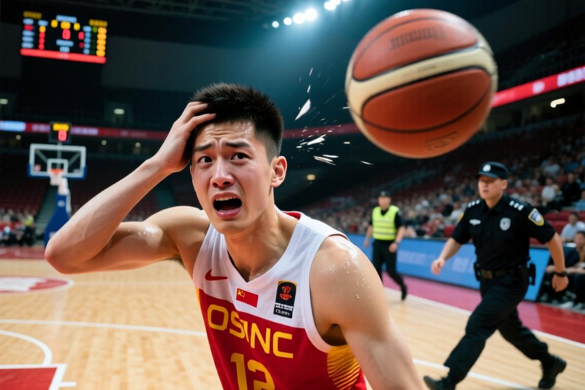 飞来横祸！球迷掷球砸中赵继伟头部 安保迅速将其架离现场