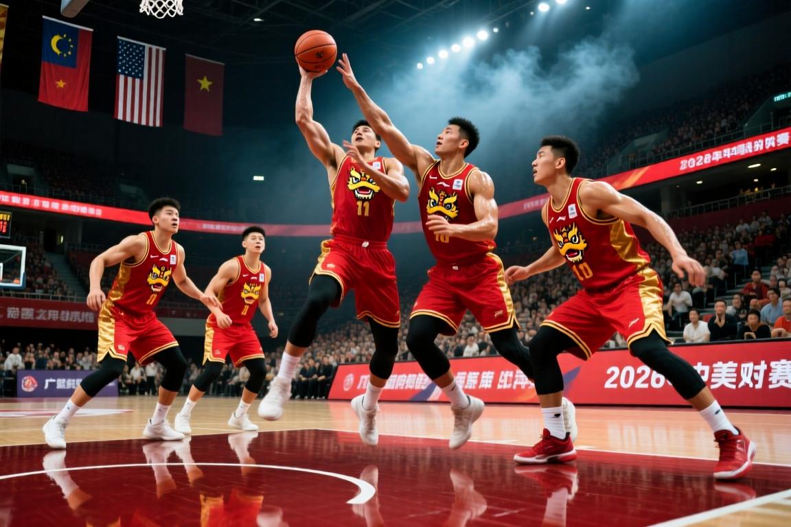 前行无畏丨2026中美对抗赛-广州龙狮再胜美国俄亥俄职业篮球队