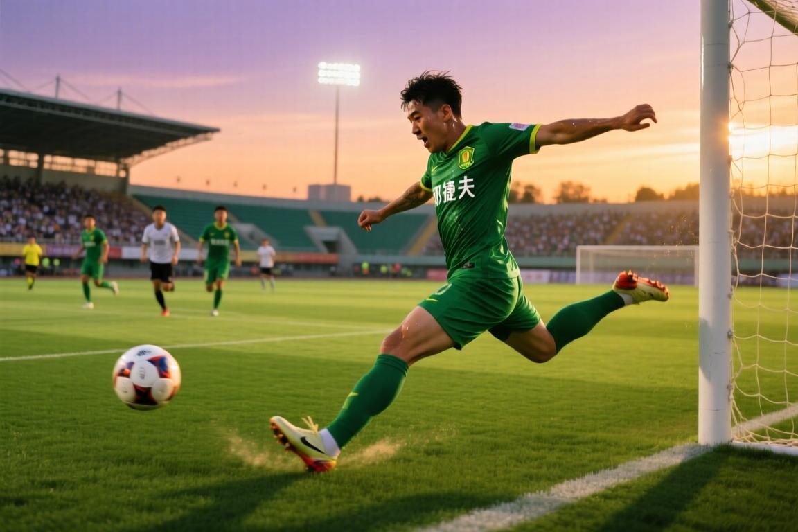 半场-国安1-0中乙兰州 邓捷夫生涯首球，兰州射门数7-4领先国安