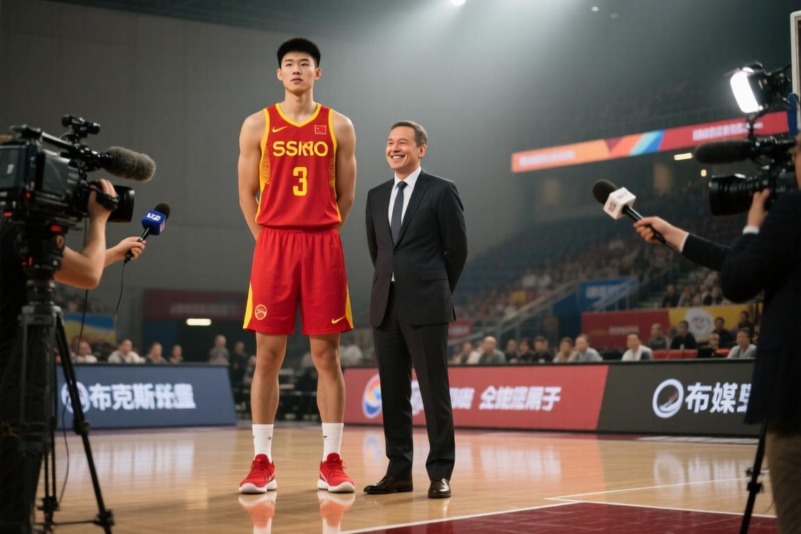 身高差拉满！美媒：布克斯与张子宇同框后露出难以置信表情