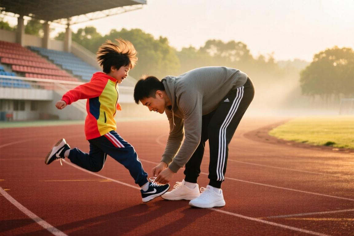 武磊带娃参加2026少儿跑：赛前没有过多准备，现在让他们多尝试