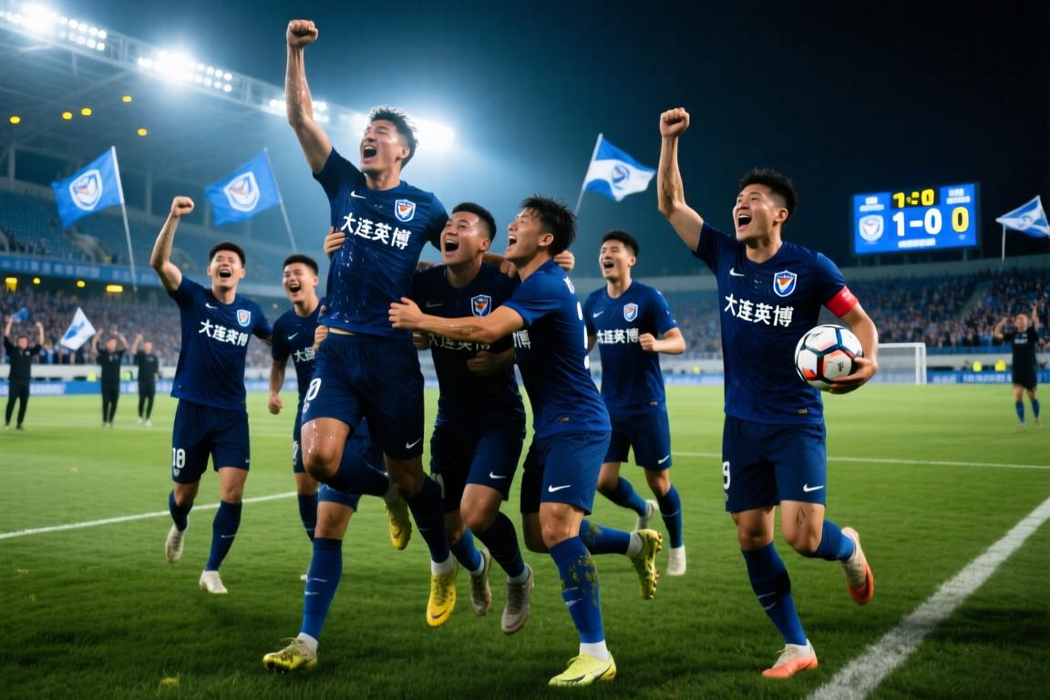 足协杯1-0击败对手晋级四强，大连英博队史首胜上海申花