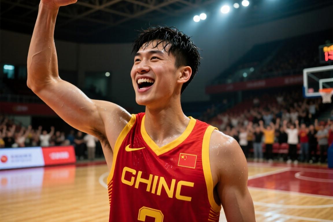 中国U18男篮力克清华附中 张宇辰赛后发博：重逢，爱你们❤️