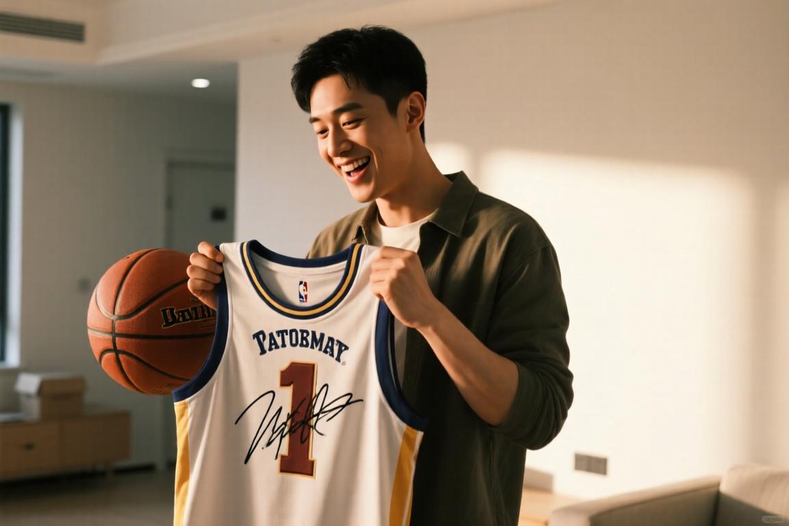 吴泽昊晒照：收到了塔图姆本人亲自派送的专属感谢红包 怎能不爱