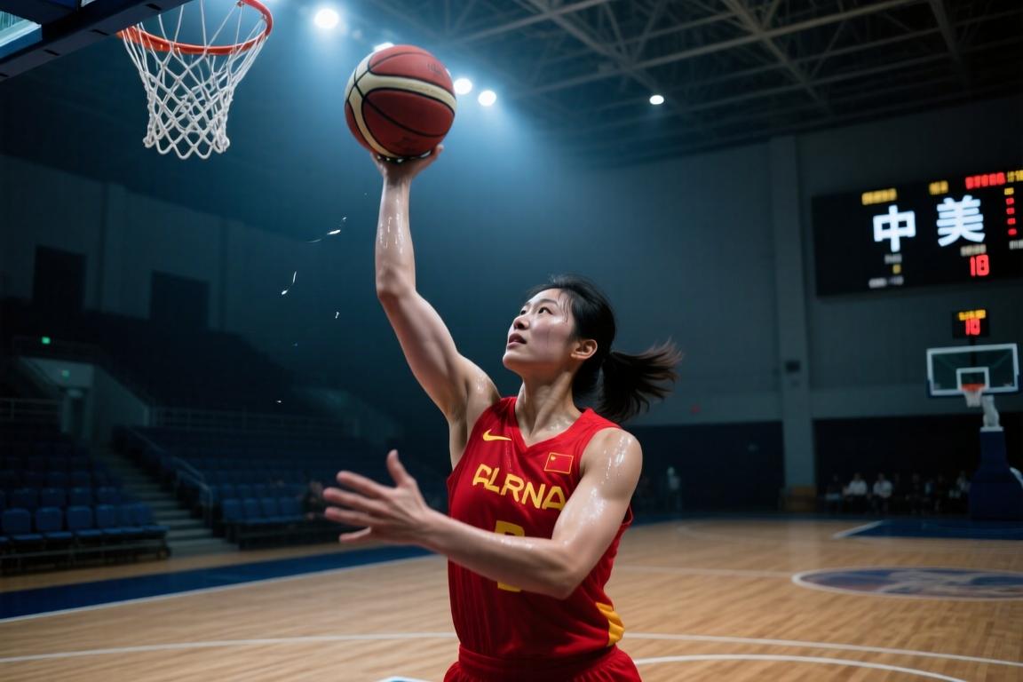 差距不小！中国女篮上半场三分11投仅2中 美国队19中7