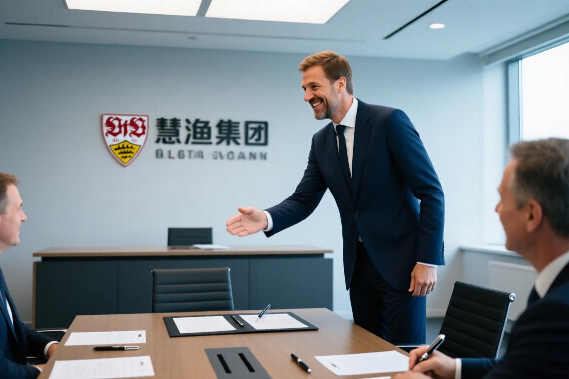 德媒：克洛普亮相斯图加特与慧鱼集团签约仪式，他是集团品牌大使