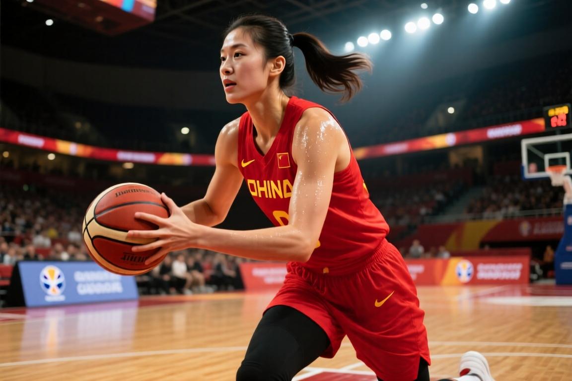 女篮真大腿~韩旭本届世界杯场均轰17.3+11.3+2.7 得分第4&篮板第2