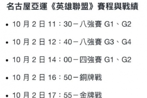 全是BO1生死战？亚运LOL赛程爆料：10月2日11:30开打一天全部打完