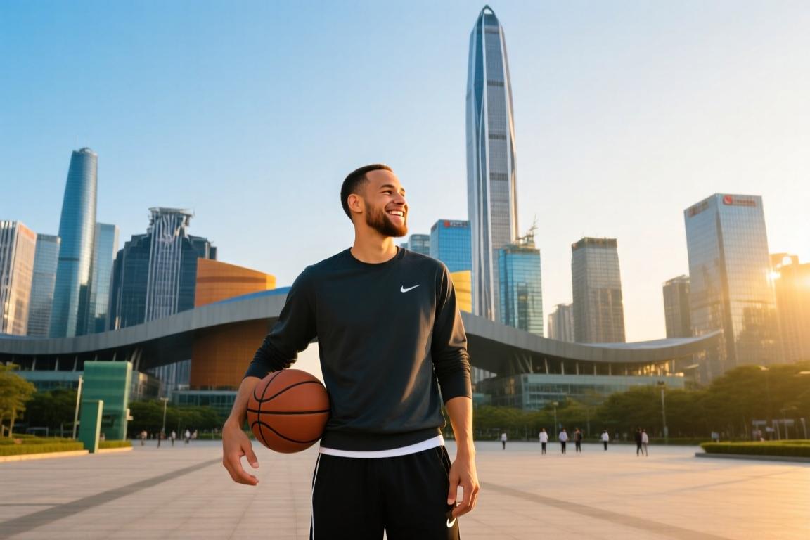 库里分享中国行深圳站照片：我们在深圳留下了印记