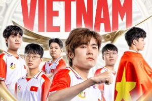 VCS分享越南LOL项目亚运出征海报:三队并肩,同一身战袍