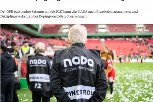踢球者:德国足协正筹备新的反兴奋剂法规,已通过章程修改方案