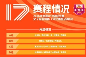 2026年全国U17篮球比赛女子组区域赛 在江西南昌和河北秦皇岛举行