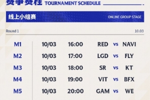 虎牙发布德杯首轮赛事时间：10月3日16点开战 首日六个BO1线上打