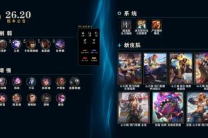 S赛版本正式更新公告:狼母/蛇女削弱;千珏、乌鸦加强;腰带调整