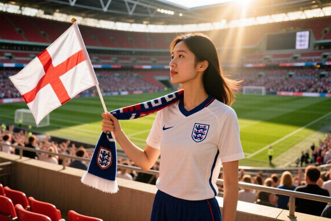 支持英格兰！女枪迷明月：我没有英格兰血统，但我有阿森纳血统
