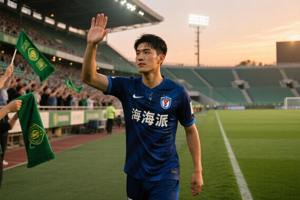 有情有义❤！海港VS国安赛后，张源向老东家国安球迷鞠躬致谢