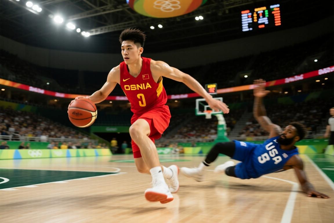 这都有我？名场面：赵继伟奥运会晃倒保罗·乔治！