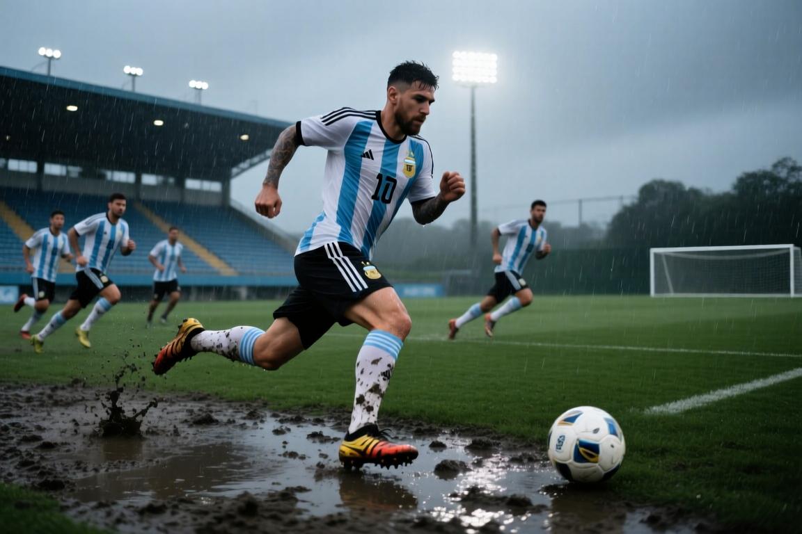 抓紧每时每刻！阿根廷冒雨训练备战英格兰