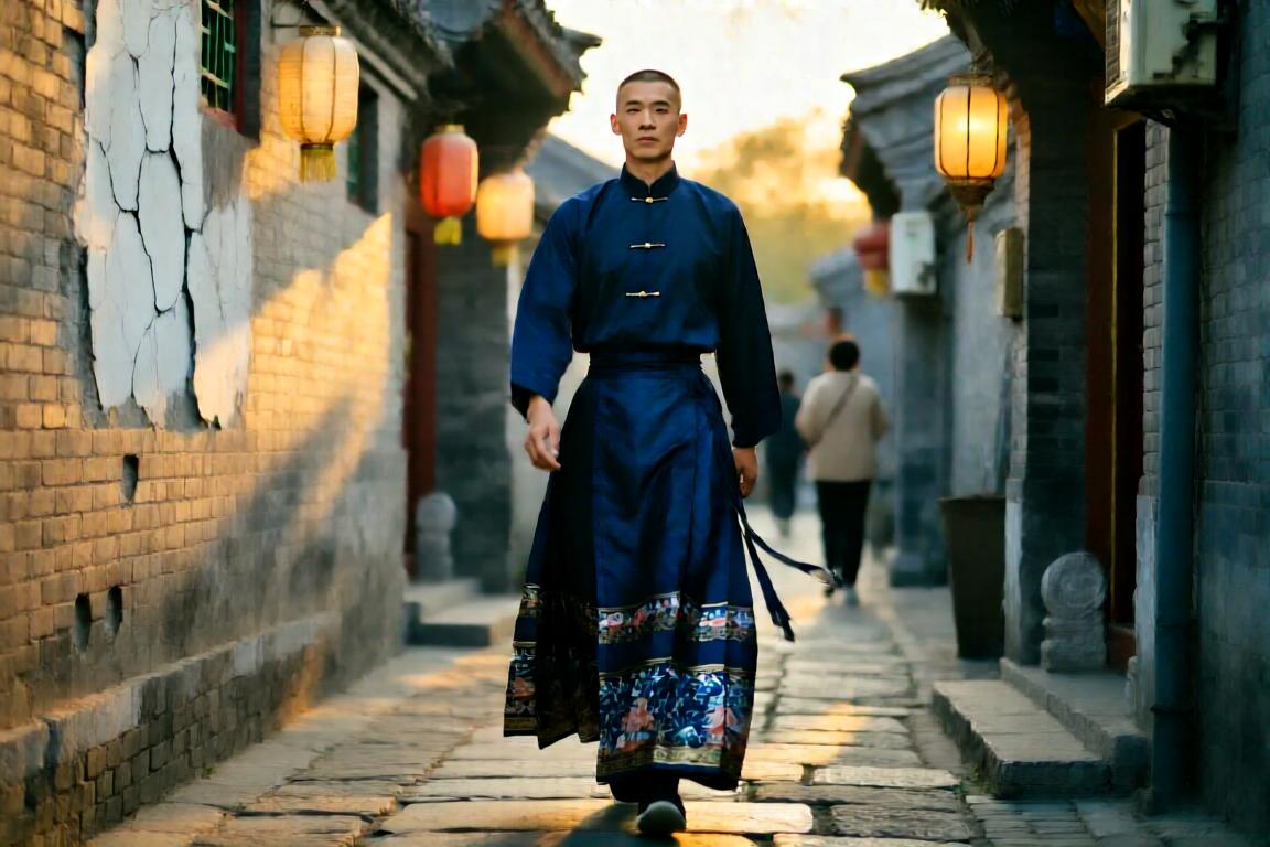 退役后第二春！许诺：两米穿马面裙 来北京南锣鼓巷是什么体验？