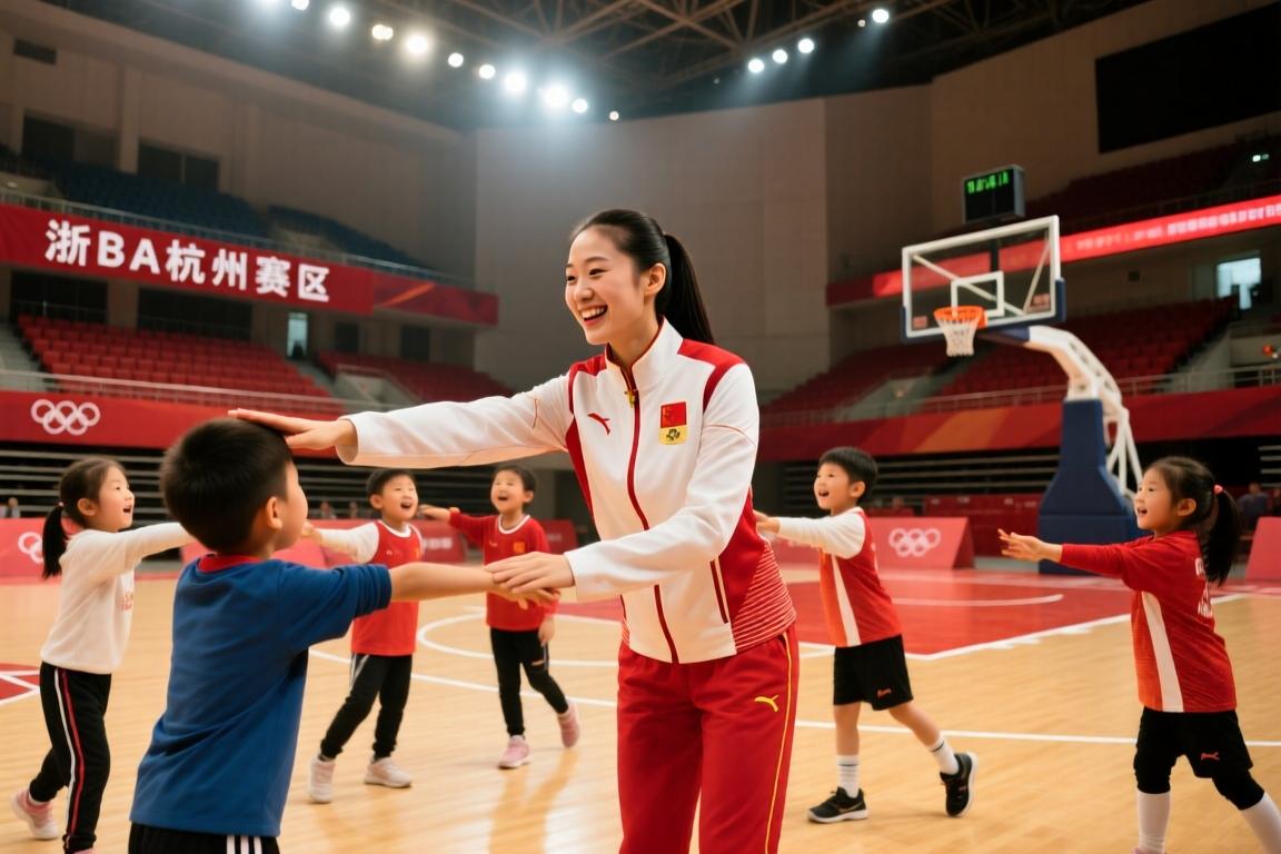 奥运冠军全红婵携小候鸟，为浙BA杭州赛区暖心开球！