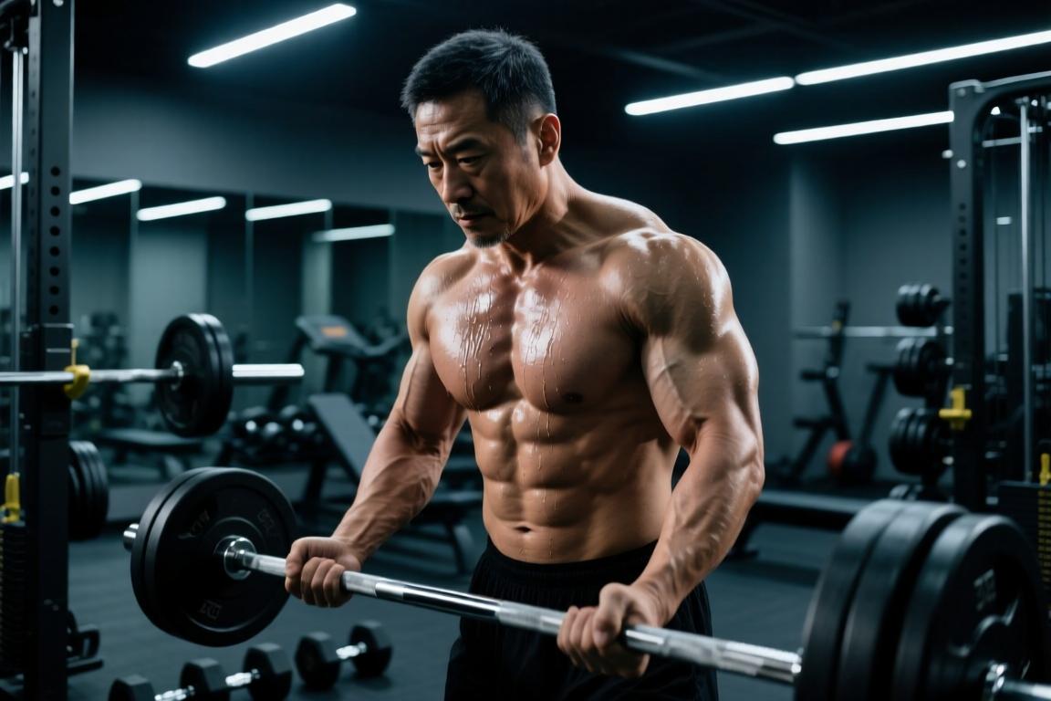 这肌肉看着都吓人！41岁中登詹积极训练备战新赛季