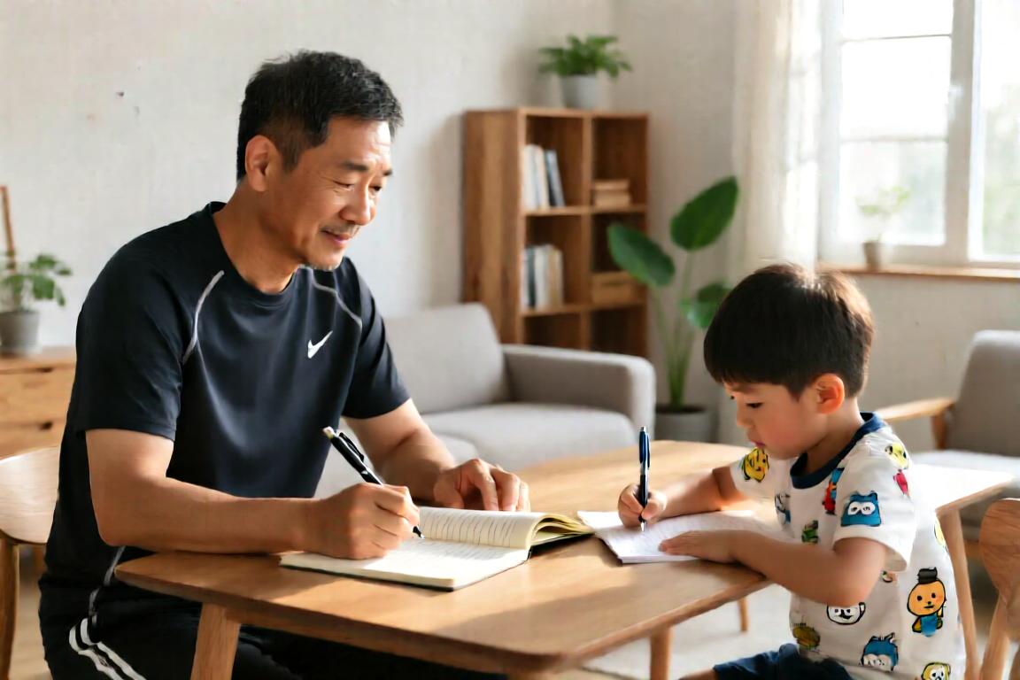 比防C罗还难！妻子晒张琳芃辅导儿子写作业