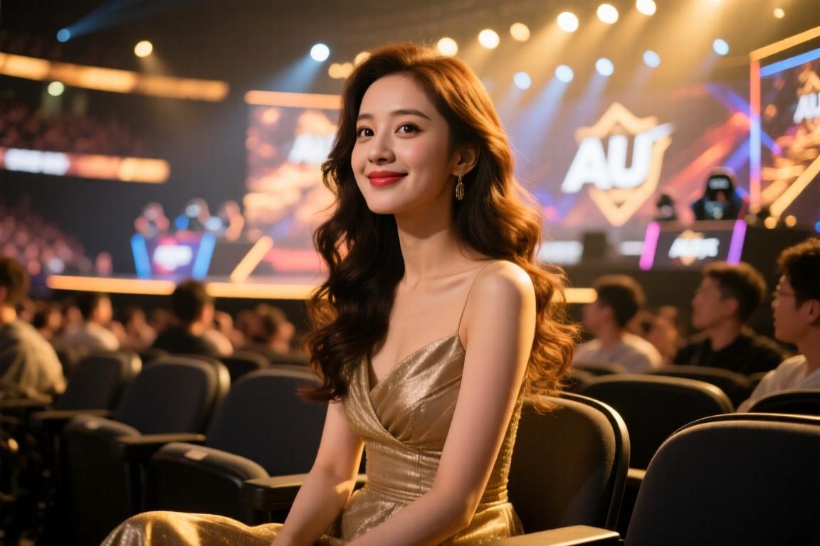 这颜值是吧友们的菜不女明星虞书欣观战AUBL比赛~