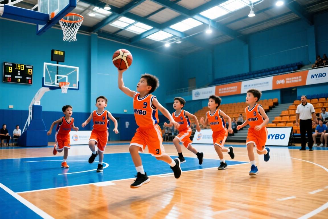 NYBO青少年篮球公开赛U9组别赛场上演最萌身高差...