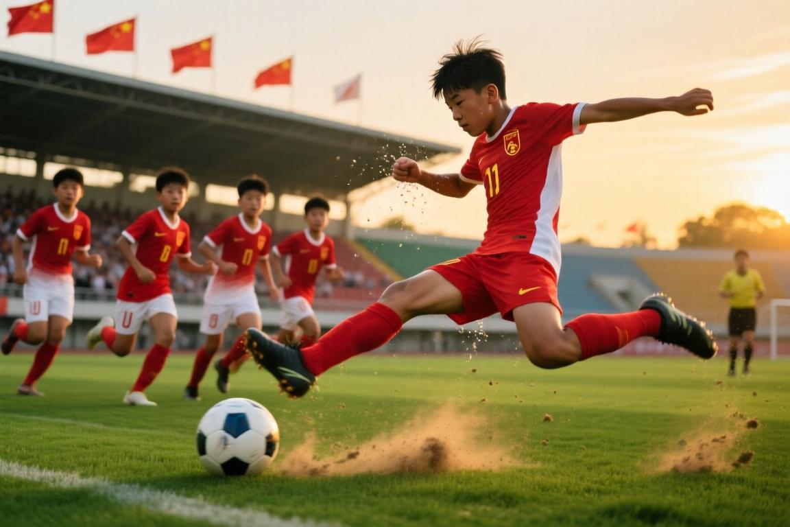 刺激啊！近距离现场实拍感受U17国足小将绝杀阿森纳