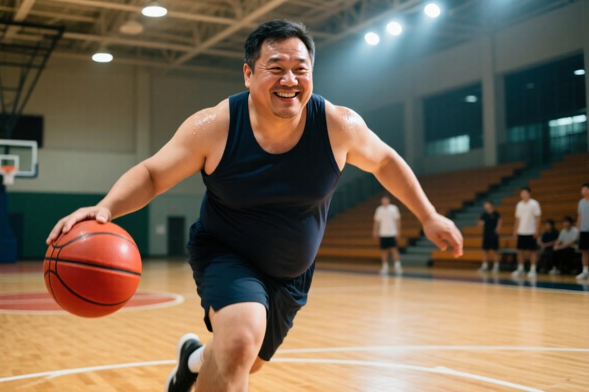 果然打篮球不能减肥！你身边也有这样灵活的球场小胖吗？ 