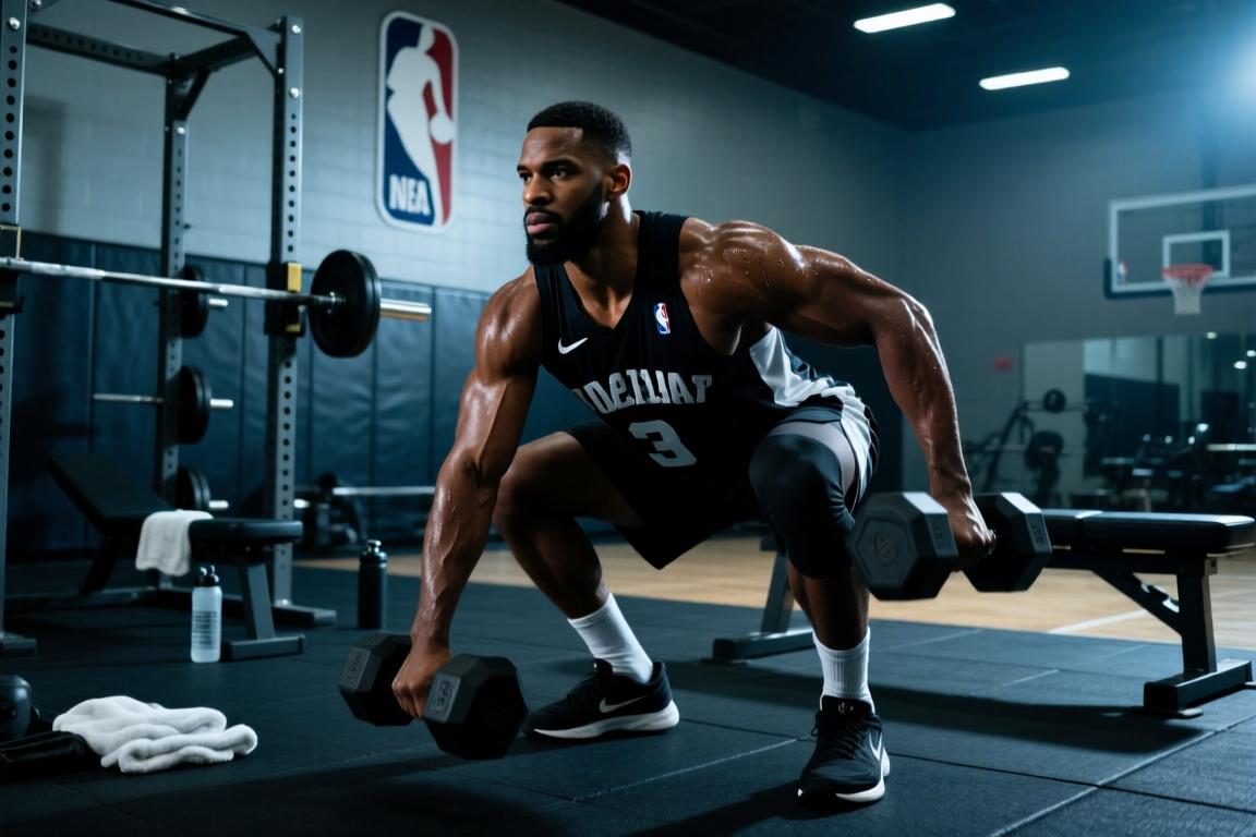 NBA球员-克里斯蒂休赛期力量训练 视频中呈现了多种训练动作...