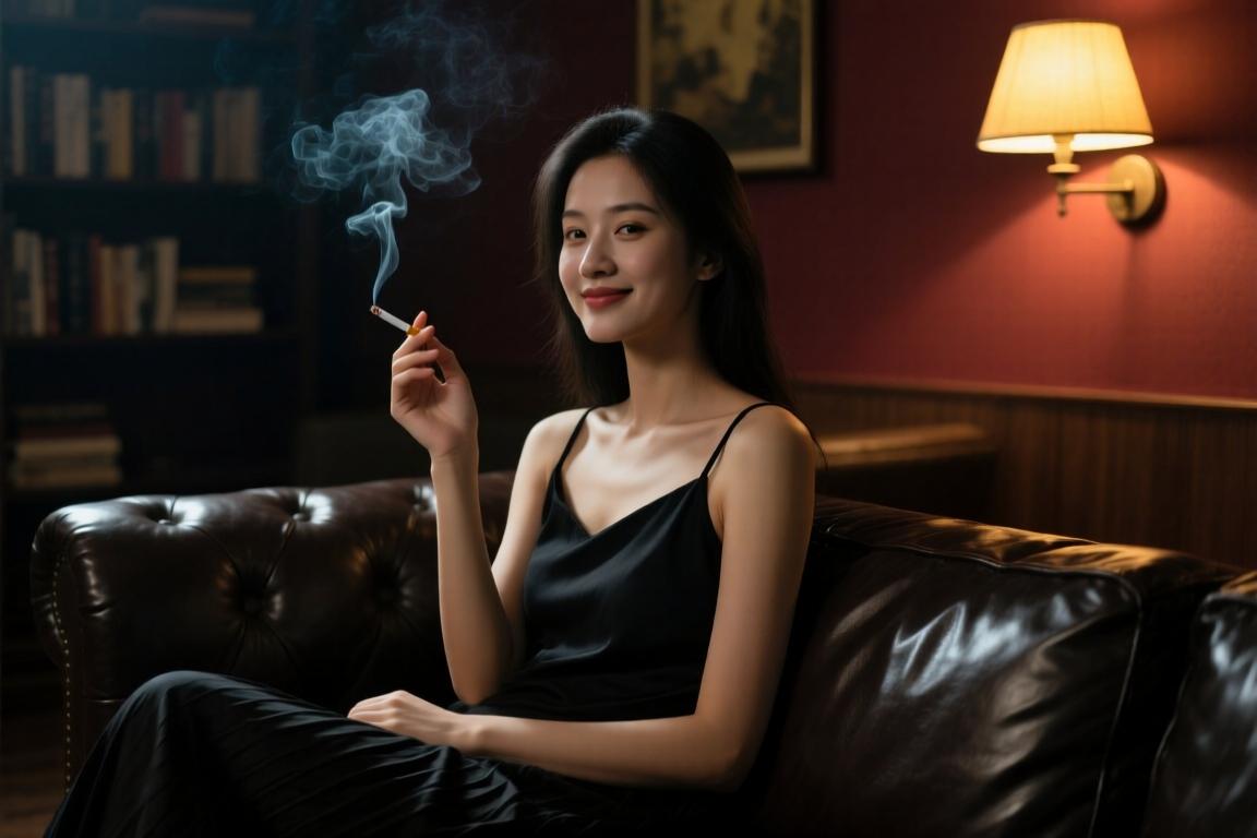 姆总女友有抽烟的习惯啊！面对镜头丝毫不慌，甚至还大方打招呼！