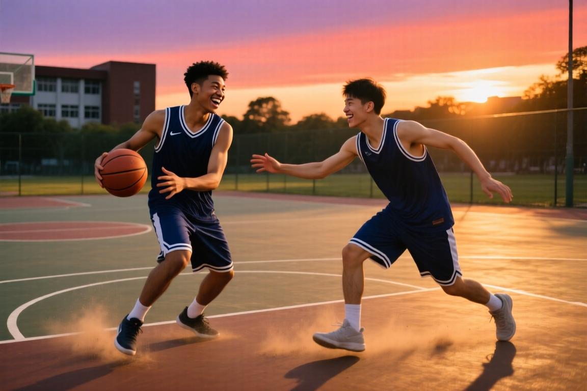这俩小伙会打球吗？大学时期耍宝的布伦森和迪文！
