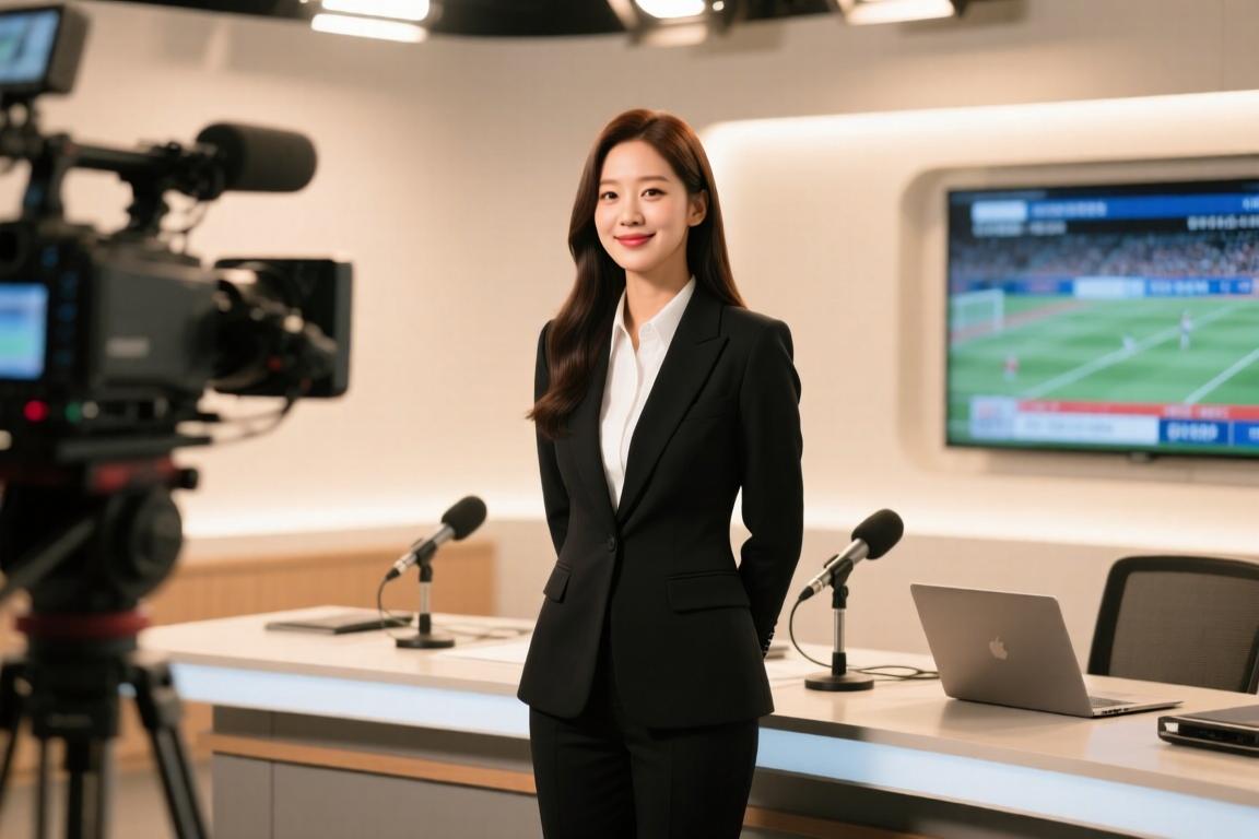 身材太有实力了！韩国美女歌手金采嬿解说席热舞，男解说欢呼