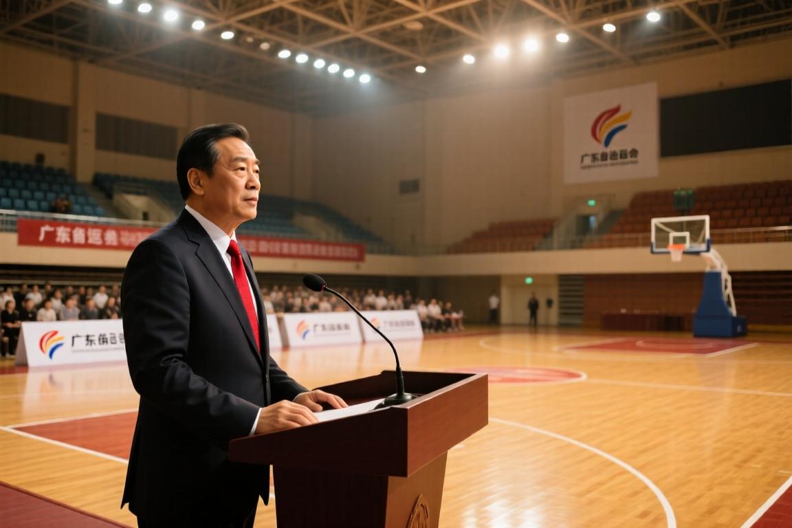 新身份！广东省运会开幕 广东省篮球协会会长杜锋接受采访