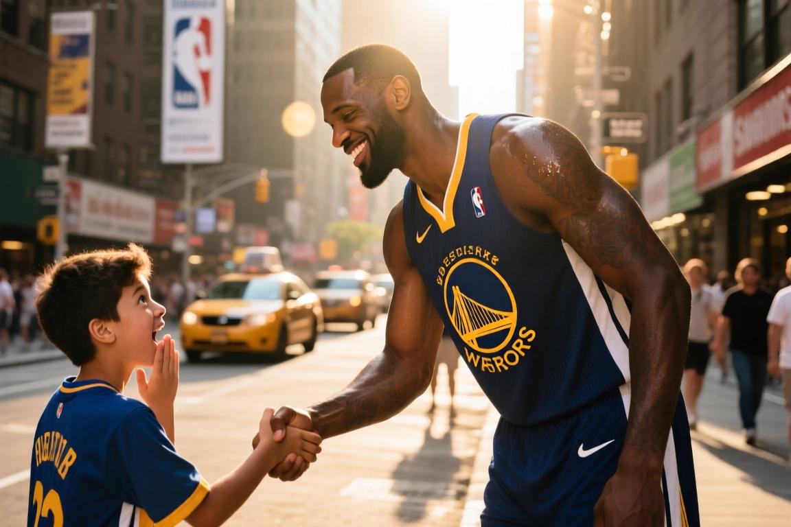“球迷街头偶遇NBA巨星是一种什么体验”