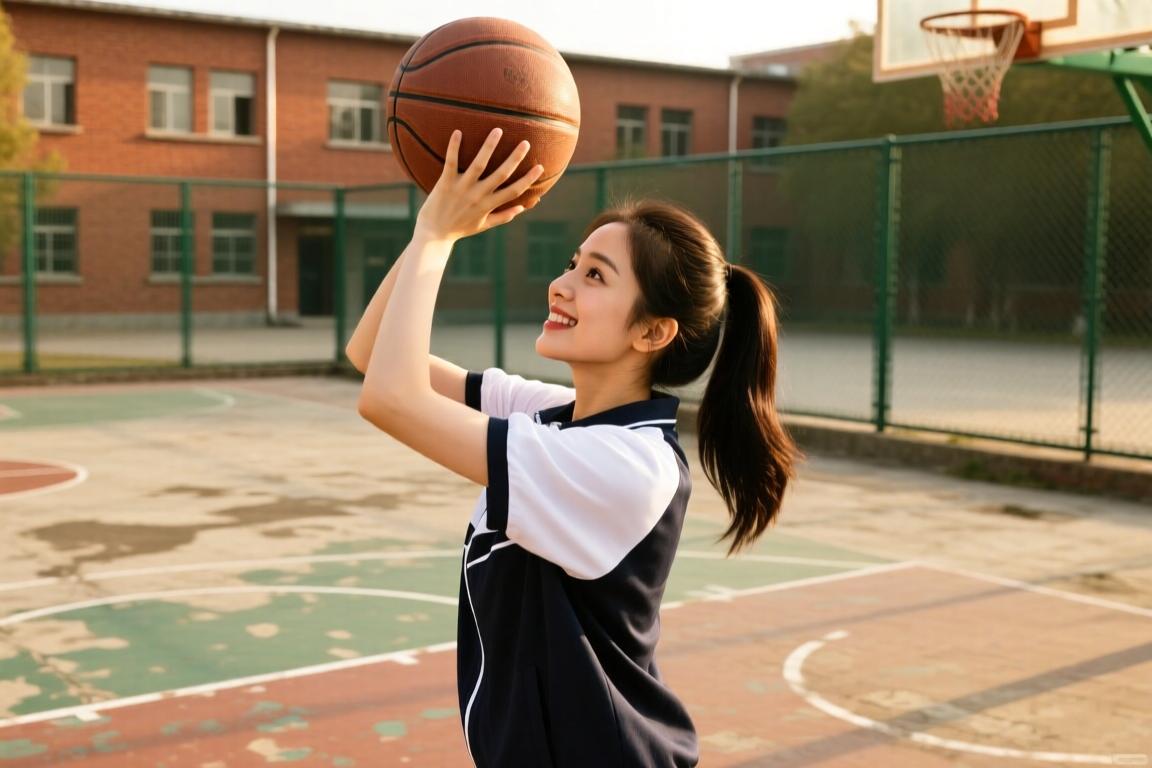 仿佛看到小学的自己！此前女演员虞书欣投篮使用出扔铅球的手势