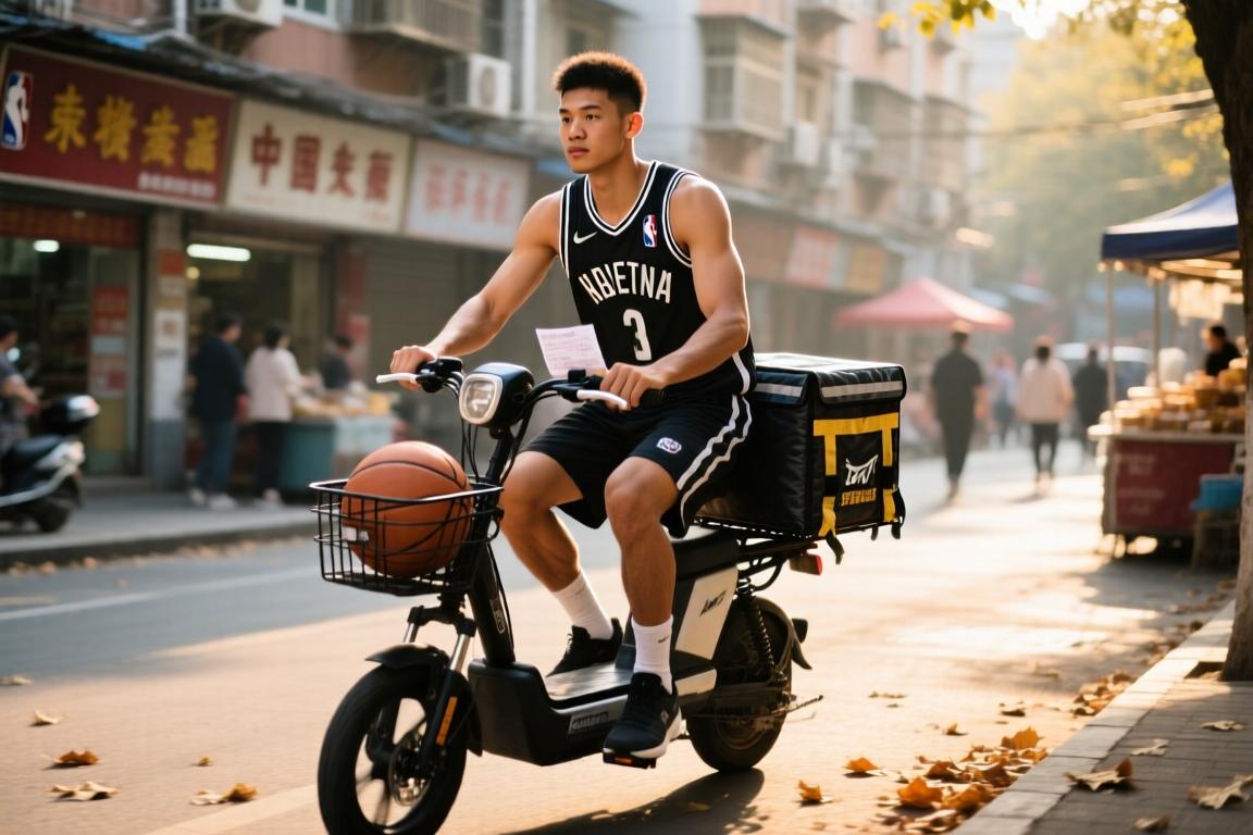 NBA篮网队成员中国行接地气送外卖 ...